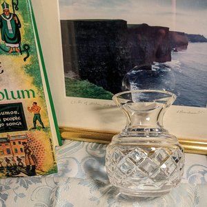 Lovely Vtg. Waterford Bulb Shape Bud Vase Marked
